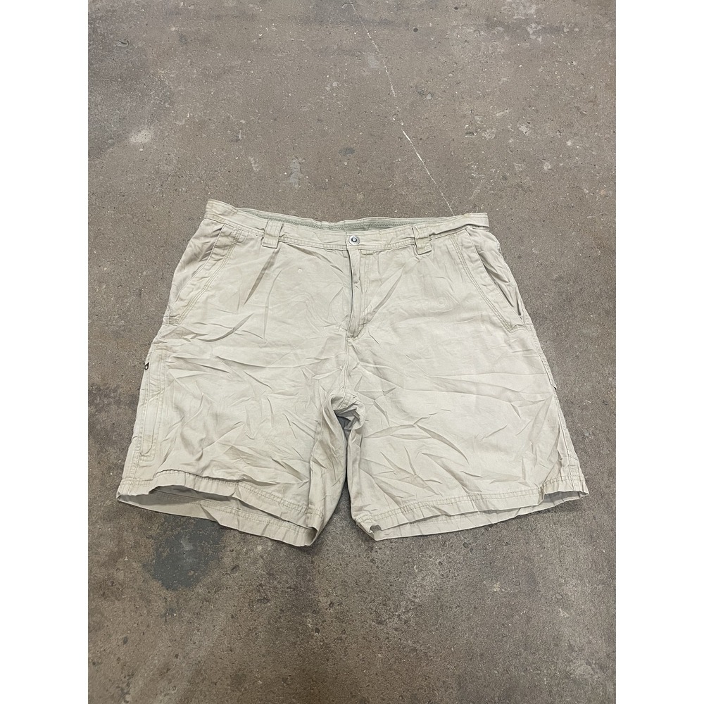 Columbia Omni Shield Advanced Repellency Khaki Cargo Men's Shorts Sz 40W x 9L